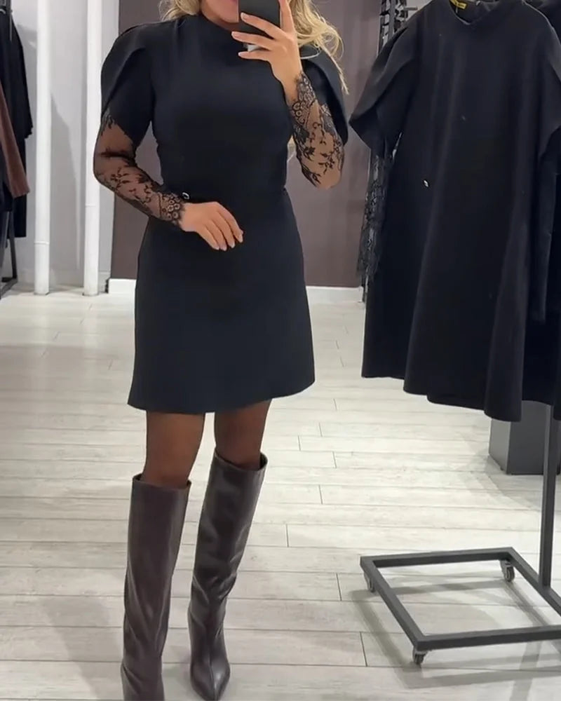 ✨ Sukienka HELENA™ — klasyczna elegancja z koronkowym akcentem