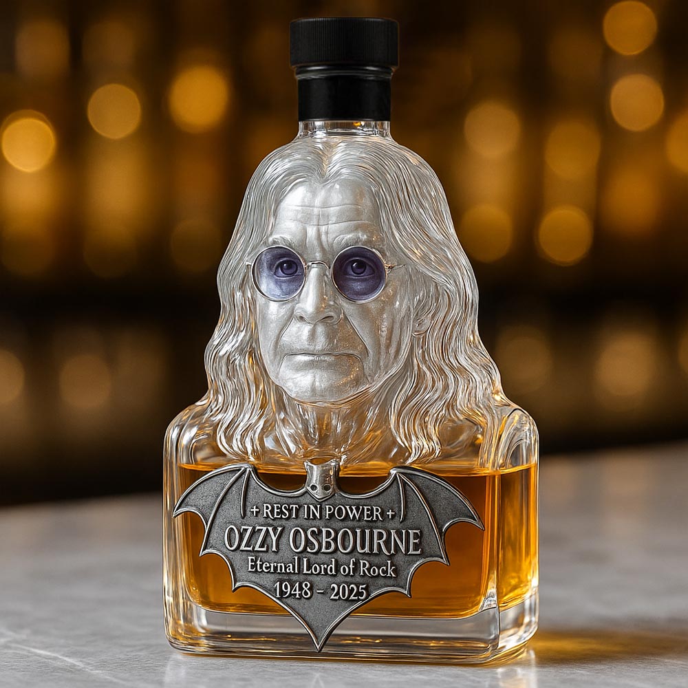 Immortalized in Glass — The Whisky Bottle Tribute to Ozzy Osbourne - FairyLightTrees